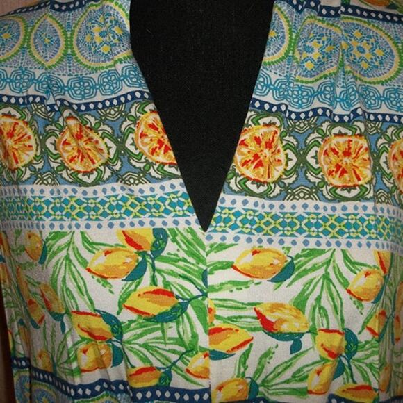 Cable & Guage Cute Summer Sleeveless Shirt Size XL - Picture 1 of 3